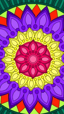 Mandala Color by Number Book android App screenshot 1